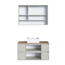 Ver imagem 3 de Armários Modulares de Banheiro Crart-CON007 5 Portas 4 Gavetas MDP 88,4cm Bege