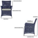 Ver imagem 6 de Poltronas Igapó Alumínio Pintura Fendi Corda Náutica E3 Azul