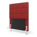 Ver imagem 2 de Cabeceira Áurea 90 para Cama de Solteiro A-020 Couro Vermelho Aradecor