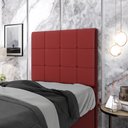 Ver imagem 1 de Cabeceira Áurea 90 para Cama de Solteiro A-020 Couro Vermelho Aradecor