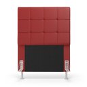 Ver imagem 3 de Cabeceira Áurea 90 para Cama de Solteiro A-020 Couro Vermelho Aradecor