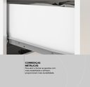 Ver imagem 6 de Mesa Escrivaninha Home Office Quarto Sala Escritorio 1 Porta 1 Gaveta Vitoria Cor Branco
