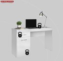 Ver imagem 4 de Mesa Escrivaninha Home Office Quarto Sala Escritorio 1 Porta 1 Gaveta Vitoria Cor Branco