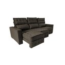 Ver imagem 7 de Sofá Retrátil e Reclinável 2.50m Molas Ensacadas e Costura Tripla Cama inBox Nobre Suede Café