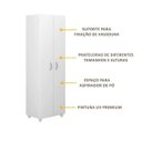 Ver imagem 3 de Armário Multiuso Multimóveis para Lavanderia/Aérea de Serviço com Porta Vassouras Branco