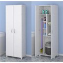 Ver imagem 1 de Armário Multiuso Multimóveis para Lavanderia/Aérea de Serviço com Porta Vassouras Branco