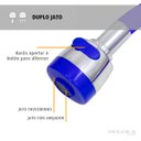 Ver imagem 3 de Torneira com Filtro Cozinha Mesa Duplo Jato Gourmet Azul
