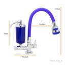 Ver imagem 5 de Torneira com Filtro Cozinha Mesa Duplo Jato Gourmet Azul