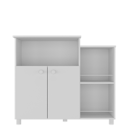 Balcão Multimóveis para Forno e Micro-ondas Branco Ref.2358 - 5