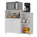 Ver imagem 2 de Balcão Multimóveis para Forno e Micro-ondas Branco Ref.2358
