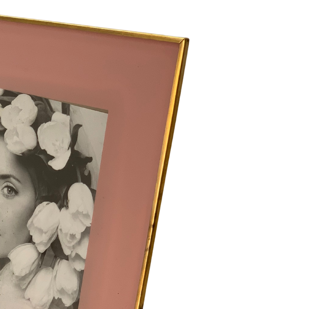 Porta Retrato Rosé com Detalhe Dourado Pequeno - 3