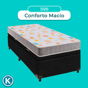 Ver imagem 4 de Cama Box Bau Preto Solteiro + Colchão D20 D20 Inducol
