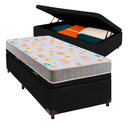 Ver imagem 1 de Cama Box Bau Preto Solteiro + Colchão D20 D20 Inducol