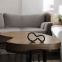 Ver imagem 5 de Escultura Decorativa Contemporânea 2 Cerâmica Preto Fosco