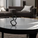 Ver imagem 2 de Escultura Decorativa Contemporânea Cerâmica Preto Fosco