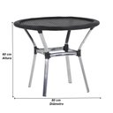 Ver imagem 7 de 4 Cadeiras Vênus Alumínio e Mesa com Tampo Tramado para Jardim Piscina e Área Trama Original