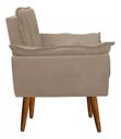 Ver imagem 2 de Kit 2 Poltronas Sala Recepção Escritório Opala Capuccino Suede