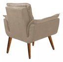 Ver imagem 3 de Kit 2 Poltronas Sala Recepção Escritório Opala Capuccino Suede