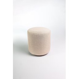 Puff Perse Decorativo Tecido Linho Banqueta Redondo - 2