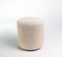 Ver imagem 3 de Puff Redondo Perse Decorativo Sala Tecido Linho