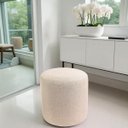 Ver imagem 1 de Puff Redondo Perse Decorativo Sala Tecido Linho