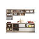 Ver imagem 3 de Cozinha Etna Completa Balcão P/cooktop 4/5 Bocas, Nicho P/ Microondas-carvalho Oak/off White Poliman