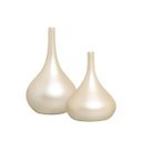 Ver imagem 1 de Dupla Vaso Jasmim M e P Enfeite de Mesa Cerâmica Creme