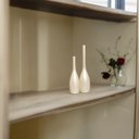 Ver imagem 2 de Vaso Decorativo de Cerâmica para Sala Dupla Tulipa Creme