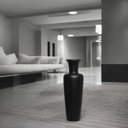 Ver imagem 4 de Vaso de Chão Madri Decoração em Cerâmica Preto Fosco