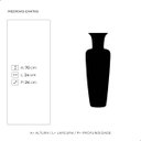 Ver imagem 3 de Vaso de Chão Madri Decoração em Cerâmica Preto Fosco
