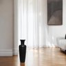Vaso de Chão Madri Decoração em Cerâmica Preto Fosco - 2