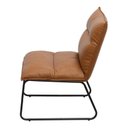 Ver imagem 4 de Cadeira para Escritório Fixa Estofada em Corino Pad