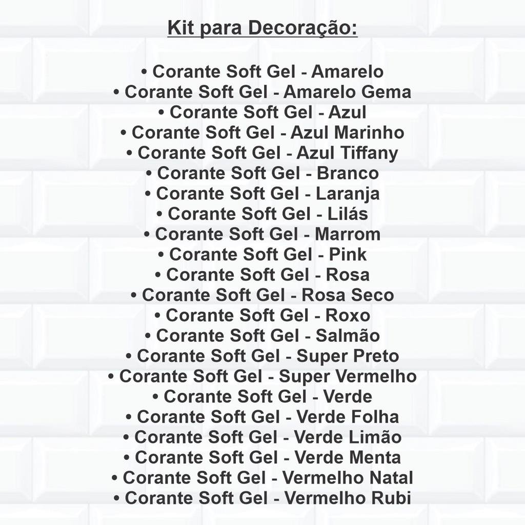 Corante alimentício Soft Gel Cor Lilás