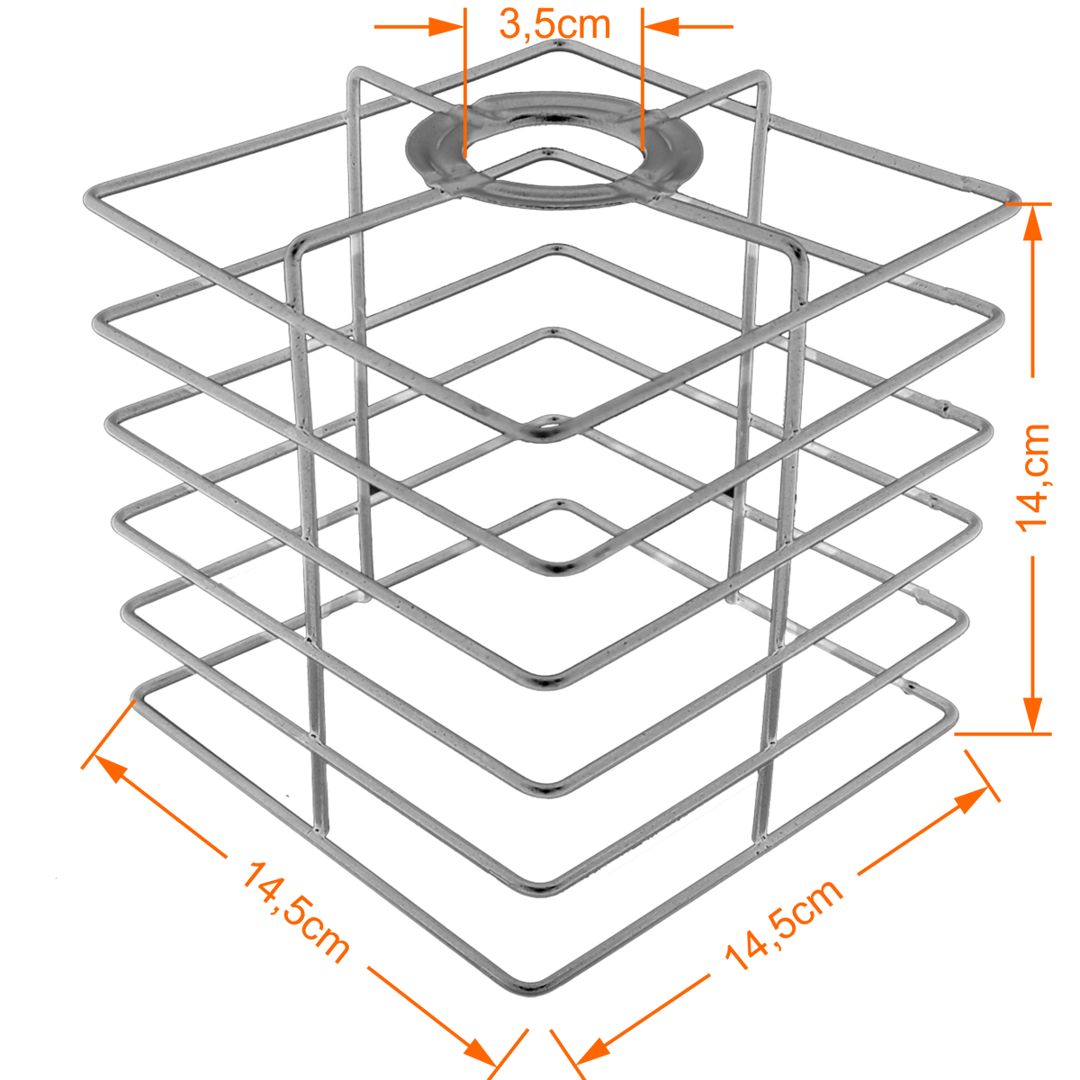 Cupula de Aramado Boxy Branca para Pendentes e Abajures - 2