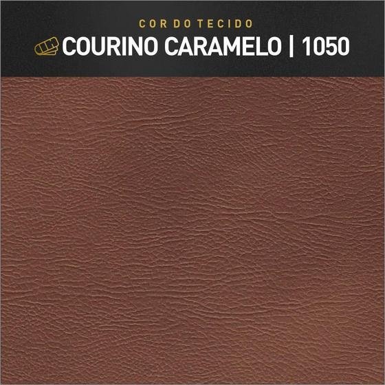 Poltrona Mona Luxo Madeira Maciça Tecido Corino:corino Caramelo - 4