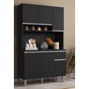 Ver imagem 1 de Armário de Cozinha Kit Márcia Preto Fosco Ajl