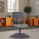 Ver imagem 2 de Cadeira de Escritório Giratória Executiva Ergonômica Tech Corino Cinza - Lyam Decor