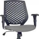 Ver imagem 4 de Cadeira de Escritório Giratória Executiva Ergonômica Tech Corino Cinza - Lyam Decor