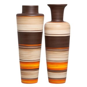 Dupla Vaso De Chão Paris E Madri Cerâmica New Sunset