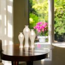 Ver imagem 4 de Trio Vaso Decorativo Califórnia Decoração em Cerâmica Creme