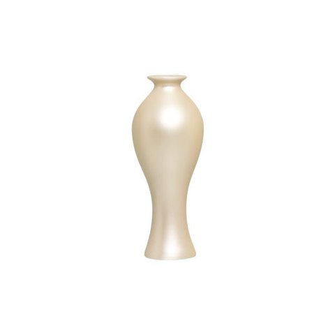Vaso Decorativo Califórnia P Decoração Em Cerâmica Creme