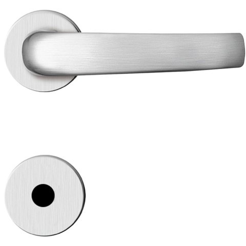 Fechadura Inox Line de 40 Mm Maçaneta em Zamac 271 Espelho e Roseta em Aço Inox - 03271x5ca - Papaiz
