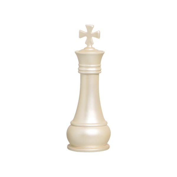 Rei e rainha, peças de xadrez luxuosas com gravura em ouro e