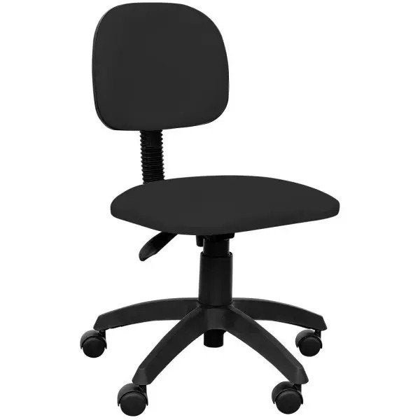 Kit Cadeira Escritório Economy Corano e Mesa Escrivaninha Industrial Soft Preto Fosco - Lyam Decor - 8