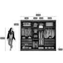 Ver imagem 2 de Guarda-Roupa Casal com Espelho 3 Portas 6 Gavetas Passion