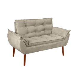 Kit 01 Namoradeira Opala 02 Lugares Decorativa Suede - 1
