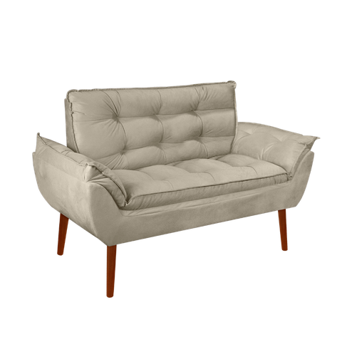 Kit 01 Namoradeira Opala 02 Lugares Decorativa Suede