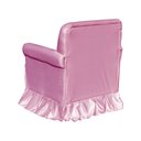 Ver imagem 3 de Poltrona Amamentação com Balanço + Puff Laura Veludo Rosa Chiclete