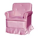 Ver imagem 2 de Poltrona Amamentação com Balanço + Puff Laura Veludo Rosa Chiclete