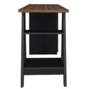 Ver imagem 6 de Mesa para Escritório Escrivaninha Home Office 5 Gavetas Spirit Nogal Preto - Lyam Decor